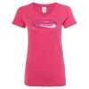 Women’s Glitter V-Neck T-Shirt Thumbnail